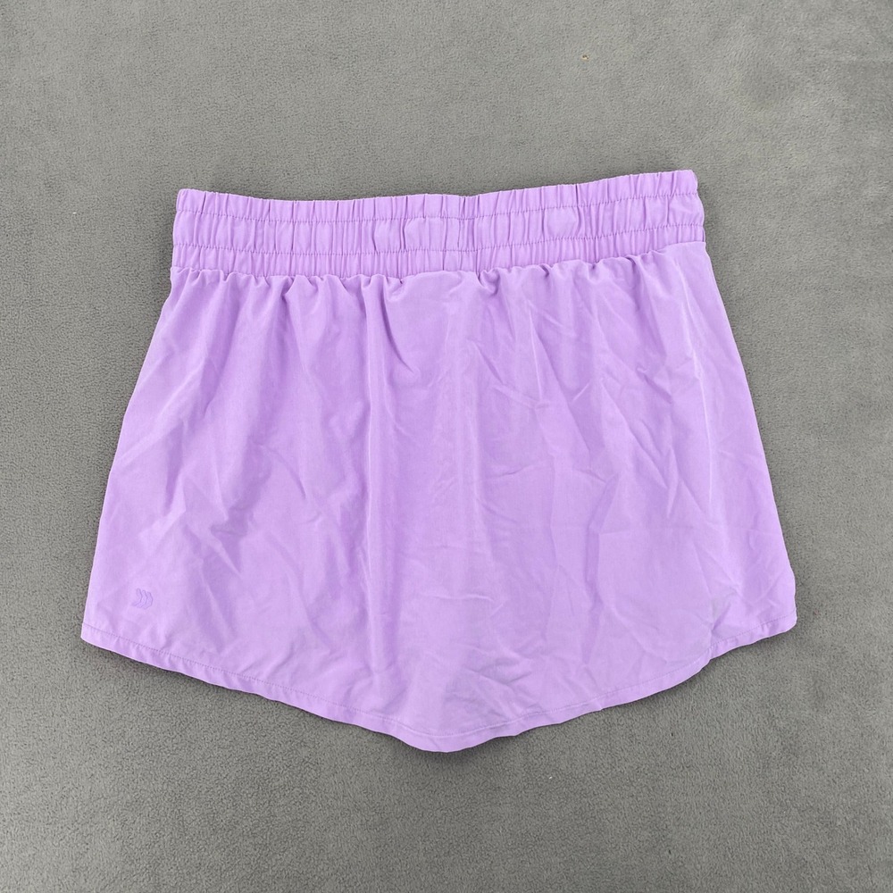 All in Motion Womens Active Skort Purple Elastic Waist Zipper Pockets Large - Picture 7 of 8